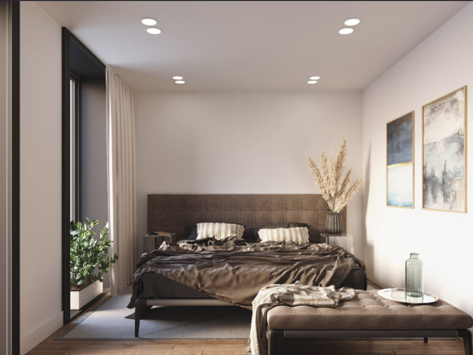 Maison modulaire à ossature et panneaux avec terrasse de 38 m²